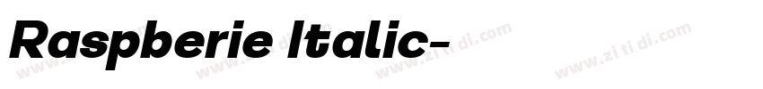 Raspberie Italic字体转换 Raspberie Italic字体转换